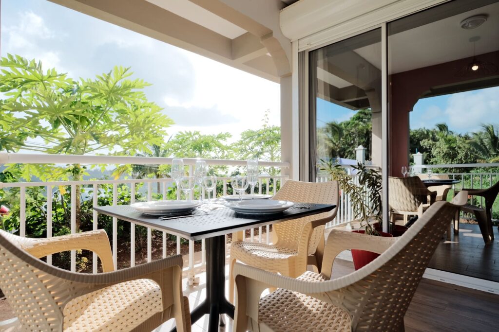 Suite tropicale- Terre et Passion- Ducos - Balcon illuminé