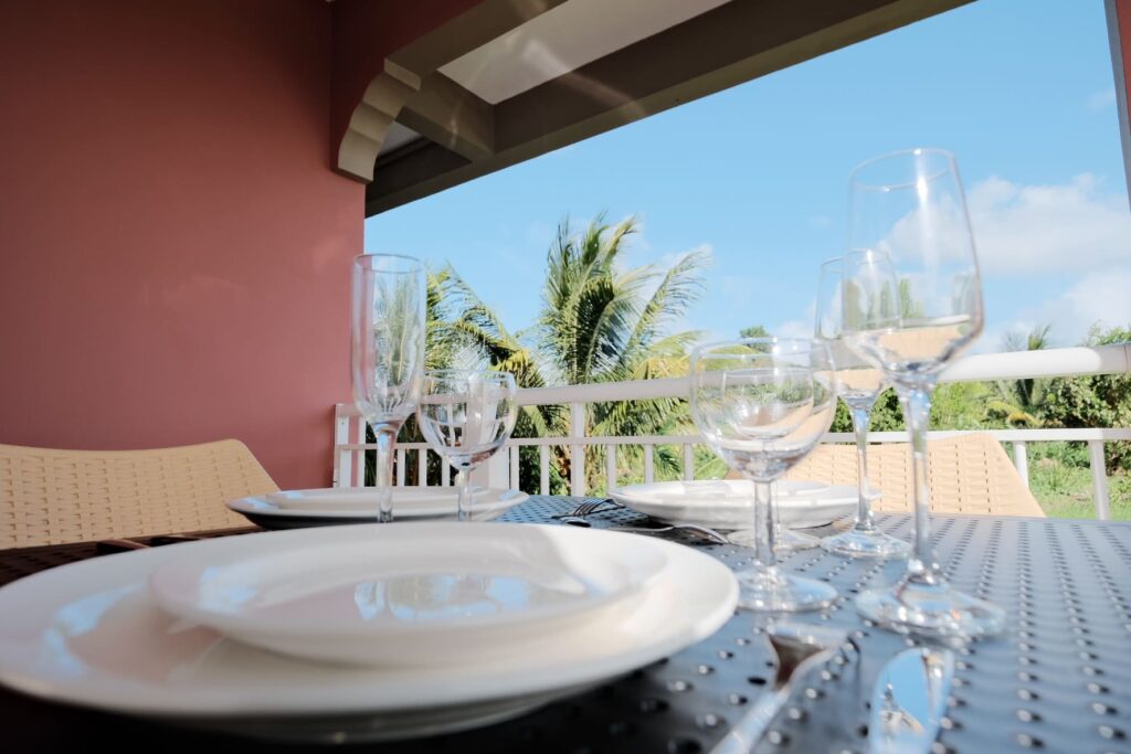 Suite tropicale - Salon extérieur balcon