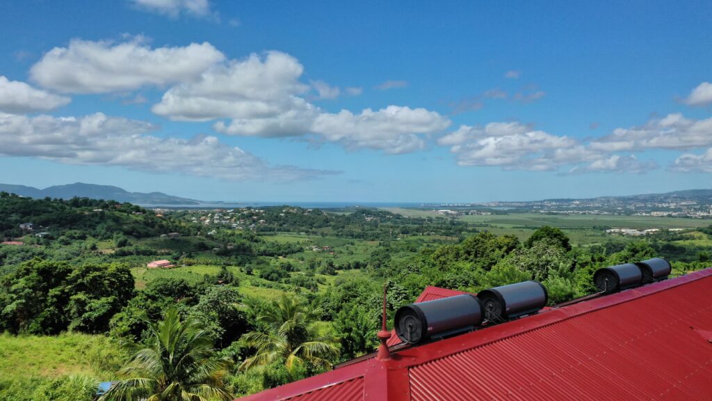 Terre et Passion - Vue des terres depuis le toit